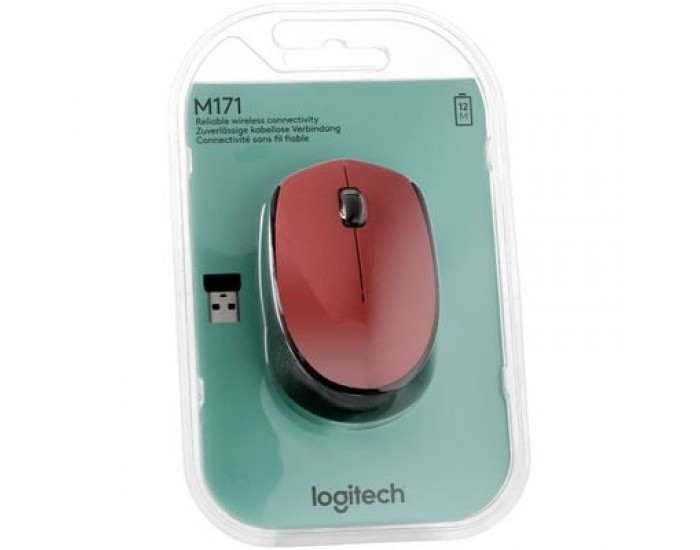 LOGITECH MOUSE WIRELESS M171 (RED)